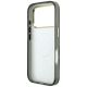 7. Guess IML Zebra Glitter Triangle Logo MagSafe Hülle für iPhone 18 Pro / 17 Pro - Silber