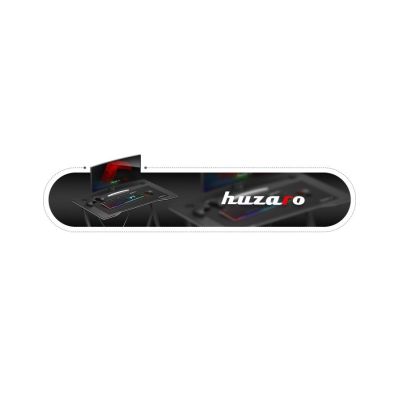 29. Huzaro Hero 1.4 Schwarzer Gaming-Schreibtisch