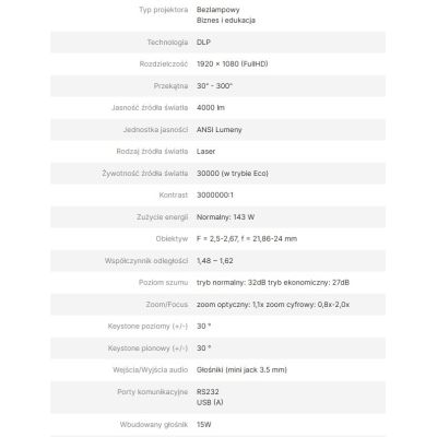 17. VIEWSONIC LASERPROJEKTOR LSD400HD