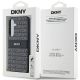 7. DKNY Leder Mono Stripe & Metal Logo Hülle für Samsung Galaxy S24 – Schwarz
