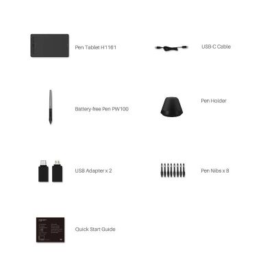 2. Huion H1161 Grafiktablett