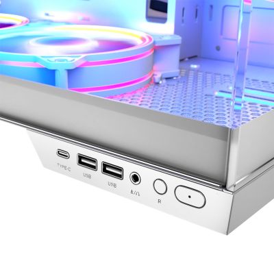 5. MODECOM VOLCNO PANORAMA APEX ARGB 5F MIDI WEISSES GEHÄUSE