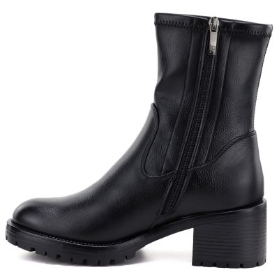 3. Schwarze Damen-Ankle-Boots mit hohem Absatz, Potocki SZ12835