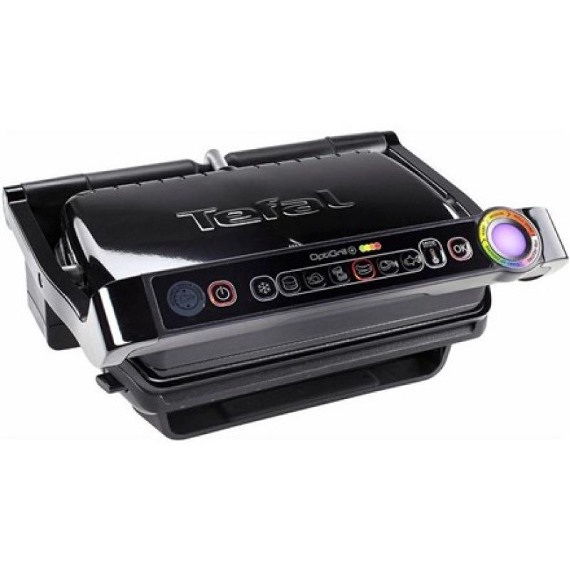 Tefal OptiGrill+ GC 714834 Elektrogrill (Backform; faltbar; 2000 W; schwarz)
