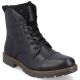 24. Rieker M RKR296A Wollgefütterte Lederstiefelette, schwarz