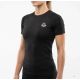 Schwarzes Damen-Rashguard-T-Shirt mit Kampffunktion | DBX Bushido