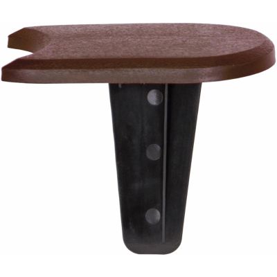 Gartenpalisadenrand, flacher Würfel, 3,8 m, braun