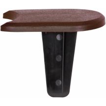 Gartenpalisadenrand, flacher Würfel, 3,8 m, braun