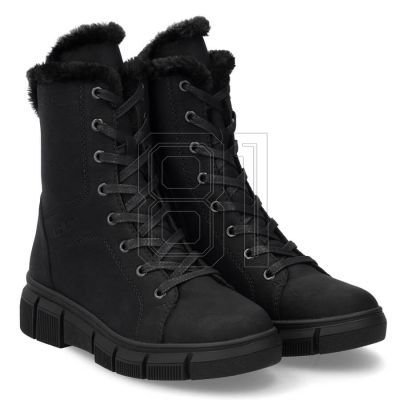 19. Rieker W X3402-00 RKR743 fur ankle boots