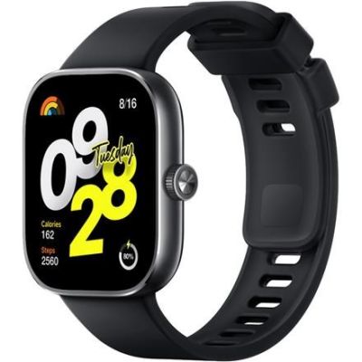 7. Xiaomi Redmi Watch 4 Obsidian Black Smartwatch