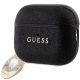 3. Guess GUAP2PGEHCDK Hülle für AirPods Pro 2 Cover – Schwarz Fester Glitzer-Herz-Diamant-Charm