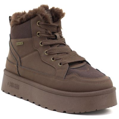 5. Braune Big Star Plateau-Schneestiefel für Damen UU274168