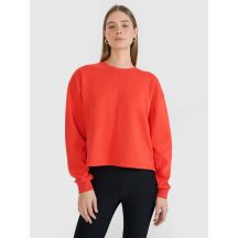 Oversize-Sweatshirt ohne Kapuze, offener Reißverschluss, Damen 4F 4FWSS25TSWSF1543-62S