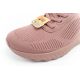 15. Skechers Bobs Squad-Chaos bequeme Damen SLIP-INS Sportschuhe rosa