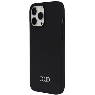 3. Audi Silikonhülle iPhone 13 Pro Max 6,7" schwarz/schwarz Hardcase AU-LSRIP13PM-Q3/D1-BK