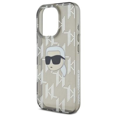 6. Karl Lagerfeld IML Karl Head galvanisierte Hülle für iPhone 16 Pro - Schwarz