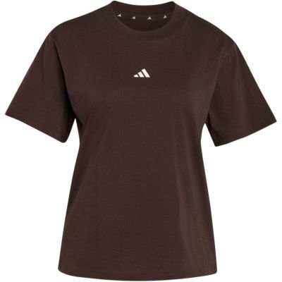 2. adidas Essentials Damen-T-Shirt mit kleinem Logo, braun, KX0795