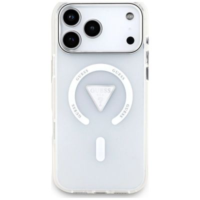 3. Guess IML Gradient Triangle Logo MagSafe Hülle für iPhone 18 Pro Max / 17 Pro Max – transparent