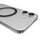 5. Puro Lite Mag TPU+PC Hülle kompatibel mit MagSafe für iPhone 17 - Transparent mit schwarzem Ring