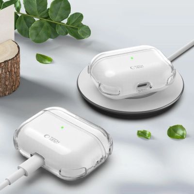 8. Tech-Protect Bounce Hülle für AirPods Pro 3 – Transparent