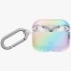 2. Uniq Iridescia Hängehülle für AirPods Pro 3 – Transparent, mehrfarbig