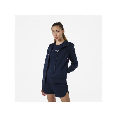 7. Rossignol W LOGO SWEAT FZ HOOD FL marineblau