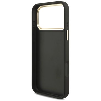 7. Guess 4G Big 4G Classic Logo Big Strap Metal Buttons Hülle für iPhone 18 Pro / 17 Pro – Schwarz