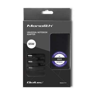 3. QOLTEC-Netzteil speziell für ASUS | 65 W | 3 Stecker