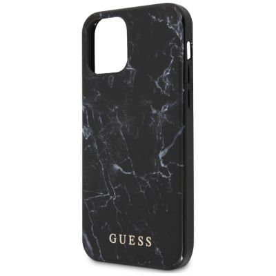 6. Guess Marble Case für iPhone 12 mini - Schwarz