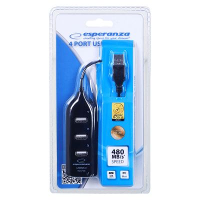 2. Hub Esperanza EA116 (4x USB 2.0; schwarz)