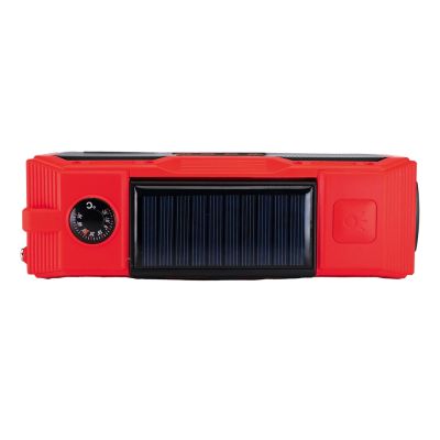 4. Albrecht DR 112 DAB+ UKW-Radio mit externer Kurbel, SOS, Taschenlampe, Solar, PowerBank