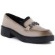 Damen-Lederslipper mit dicken Sohlen, beige Vinceza 39985