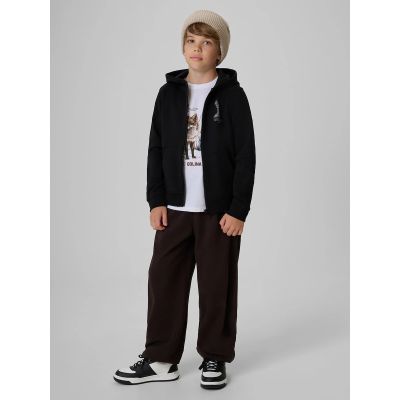 5. Jungen-T-Shirt mit Aufdruck, regulär, Größe 4F 4FJKAW26TTSHM4452-10S