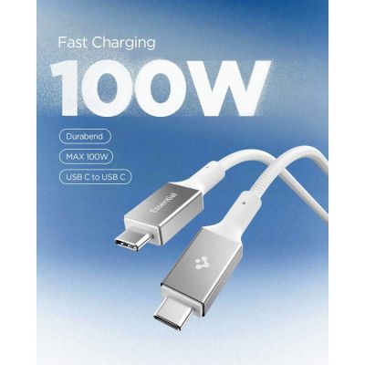 3. Spigen Essential EB10015CC USB-C / USB-C 100W Kabel 150cm - Weiß