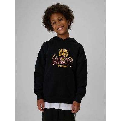 Lockere Jungen-Sweatjacke mit Kapuze 4F 4FJRAW26TSWSM3196-20S