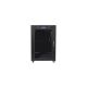 3. LANBERG Standschrank 19" 15U 600X800 Glastür LCD Schwarz FF01-6815-12BL (Flachverpackung)