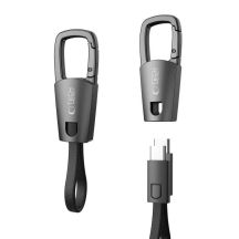 Tech-Protect Ultraboost DNA-Kabel mit Schlüsselanhänger USB-C PD 60 W / 3 A – Grau