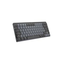 Logitech 920-010780 Office-Tastatur, kabellos mit Funk und Bluetooth, QWERTZ-Tastatur, amerikanisches/internationales Layout, Graphitgrau