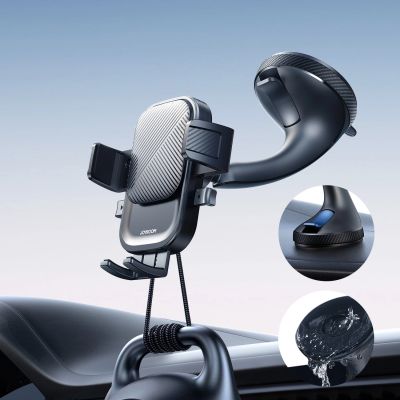 7. Joyroom JR-OK6 Klemm-Telefonhalter auf dem Glas – Schwarz