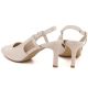 4. Beige Lackleder-Slingback-Pumps mit Stilettoabsatz, Sergio Leone SK157