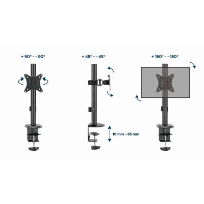 27. GEMBIRD Verstellbarer Schreibtischmonitorarm 17"-32", bis zu 9 kg
