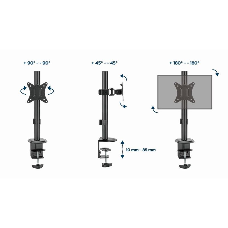 27. GEMBIRD Verstellbarer Schreibtischmonitorarm 17"-32", bis zu 9 kg