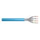 DIGITUS Installationskabel Kat. 6A, U/FTP, B2ca, AWG 23/1, LSOH, 500 m, blau, auf Rolle