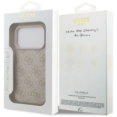 8. Guess 4G Classic Hülle für iPhone 17 Pro / 18 Pro – Pink
