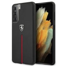 Ferrari FEOSIHCS21SBK S21 G991 schwarz/schwarz Hardcase Off Track Leather Nylon Stripe