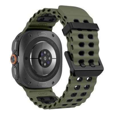2. Tech-Protect Iconband Pro für Samsung Galaxy Watch Ultra 47 mm – Grün/Schwarz