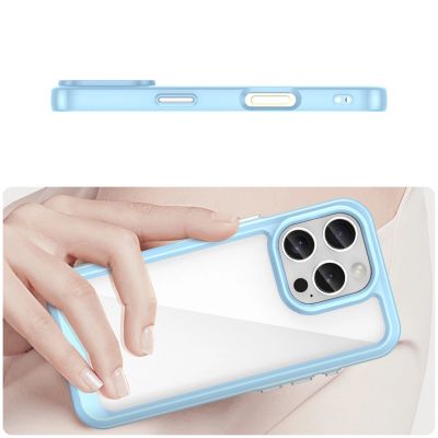 5. Outer Space Case mit Gelrahmen für iPhone 16 Pro Max – blau