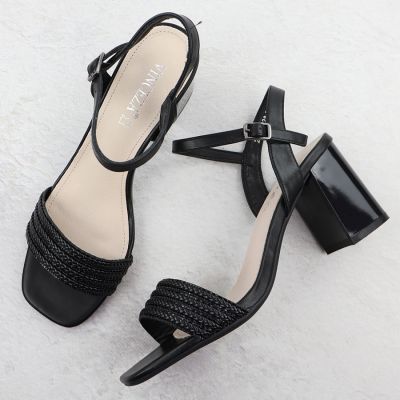 3. Schwarze Damen-Sandalen mit hohem Absatz, Modell Vinceza 62228