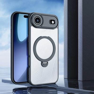 3. Dux Ducis Aimo Mag Case mit Magnetring und Ständer für iPhone 17 Air – Schwarz