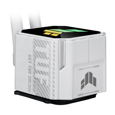 8. ASUS TUF Gaming LC III 360 ARGB White Edition Computergehäuse mit All-in-One-Flüssigkeitskühlung (12 cm)